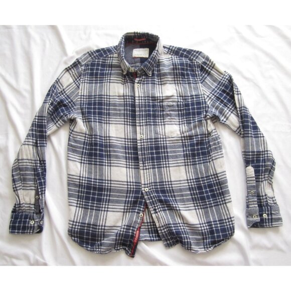 Men American Heritage Dawson & Brooks Plaid Button Long Sleeve Shirt Sz M(MT632) - Picture 1 of 8